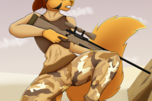 Простой рисунок снайпера