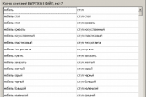 Программа для формирования ключевых фраз