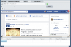 Парсер данных пользователей Facebook.