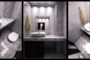 Интерьер туалетной комнаты