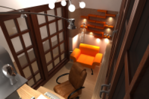 Вариант освещения кабинета