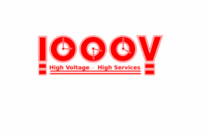 logo "1000v" - High Voltage - High Services.