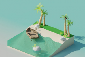 3d модель острова