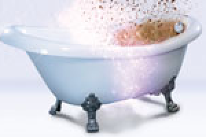 Рекламный макет "Реставрация ванн/Химчистка"