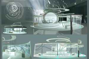 Дизайн проект выстовоного павильона "VR VIRTUAL"