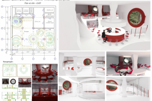 Дизайн проект ресторана "Ракета" с молекулярной кухней
