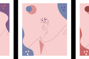 Abstract trendy minimalist background templates. Fashionable tem