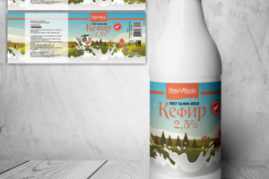 Дизайн-концепт на упаковке молочной продукции.