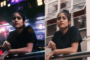 Обработка фото в стиле киберпанк