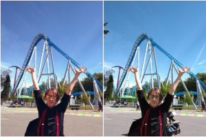 Ретушь фотографии (убрано лишнее с фона)