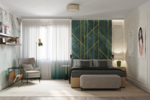 Дом в Подмосковье, спальня