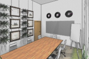 дизайн переговорной в офисе