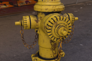 Модель пожарного гидранта high poly