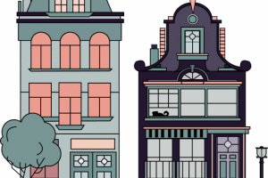 дома векторная графика