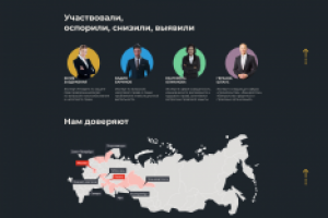 Дизайн главной страницы компании "Точка Опоры"