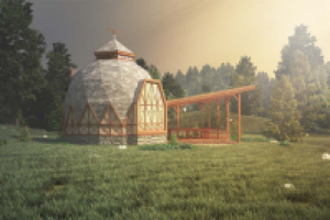 Продажи готовых проектов // Баня-купол