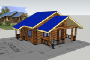 Баня из сухого профилированного бруса