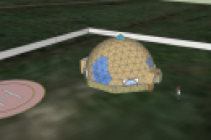 Купольный каркасный дом спроектированный по саженям