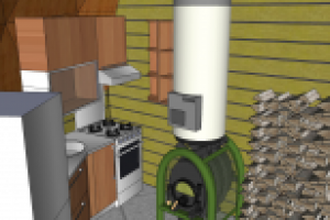 Одноэтажный дачный дом