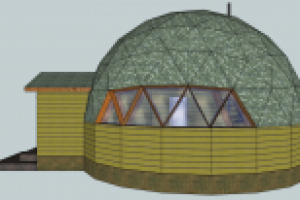 Одноэтажный дачный дом