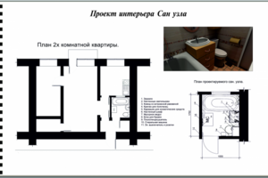 Проект интерьера сан узла
