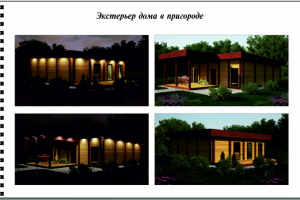 Экстерьер дома в пригороде