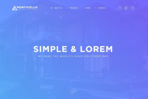 Landing page "Monticello"
