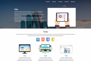 Главная страница для блога или компании