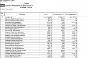 Отчет по виду расчета для ЗиК 7.7