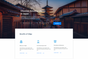 Адаптивная верстка сайта Odigo