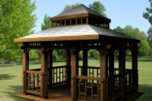 Беседка. 3D Max, Vray.