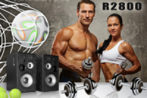 Баннер. Тема: колонки и спорт.