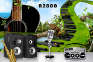 Баннер. Тема: колонки и музыка.