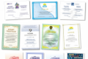 Сертификаты, почетные грамоты, свидетельства