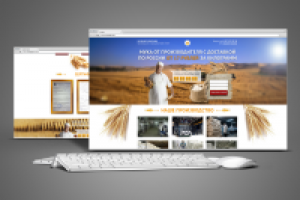 Лендинг производителя муки для оптовой продажи по России