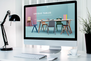 Лендинг для продажи уникальных столов