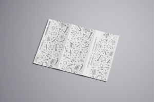 лицевая сторона лифлета в 2 фальца для стоматологии