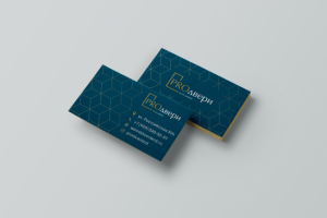 Дизайн визитки для салона дверей