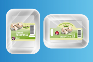 Этикетка для мягкой упаковки грибов