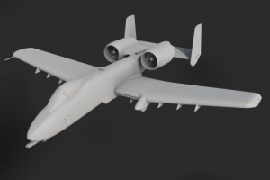 Модель штурмового самолёта A10 Thunderbolt (в процессе)