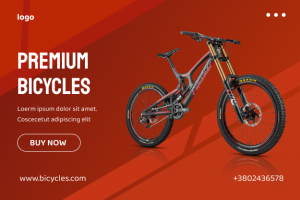 Баннер магазина велосипедов