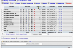 База данных каталога