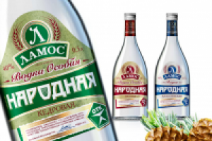 Водка "Народная" Кедровая