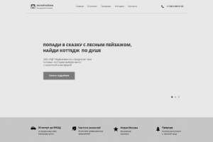 Landing Page для коттеджей в поселки "Лесной пейзаж"
