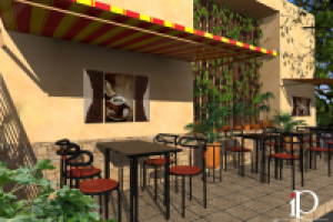 кафе площадка на улице