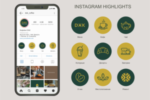 Оформление страницы инстаграм для кофейни