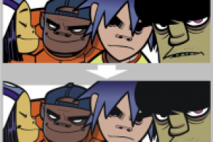 Отрисовка "Gorillaz"