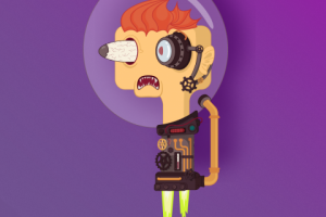 Иллюстрация к марафону художников, тема "Пришельцы"