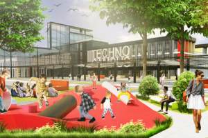 Благоустройство территории Технокампуса