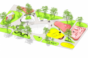 Благоустройство территории Технокампуса